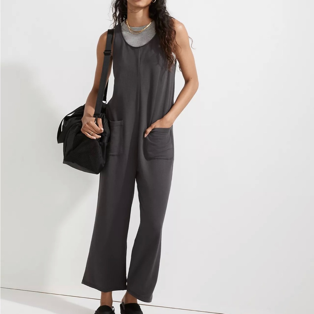 MWL Superbrushed Pull-On Sweat Jumpsuit, Small